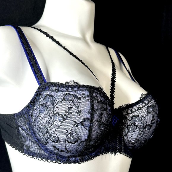 AUBADE MESH HALF CUP BRA - Picture 2 of 8